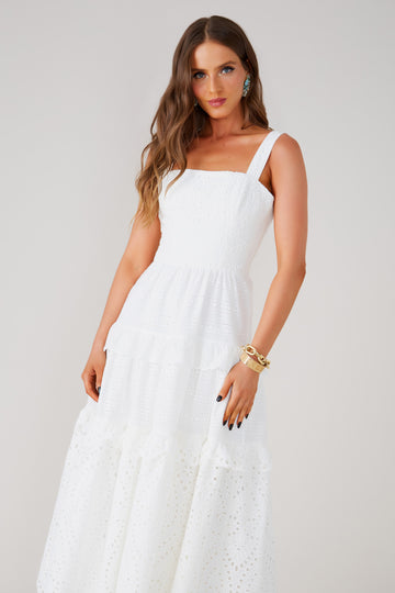 FABULOUS AGILITÀ - Vestido Midi Karla Off White - Verão 22